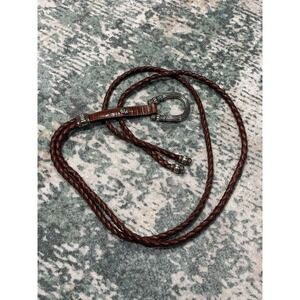 Vintage 1996 Leather Braided 2 Cord‎ Belt Women's